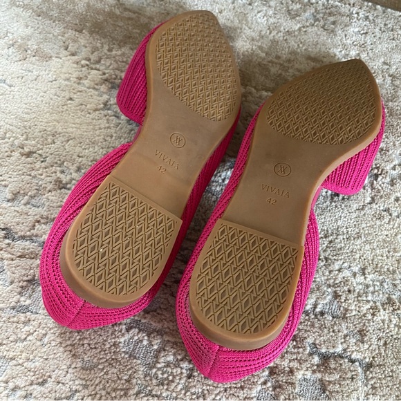 Vivaia Melia Pointed-Toe Flats D’Orsay Knit Pitaya Pink Slip On: 10.5 - Picture 8 of 9